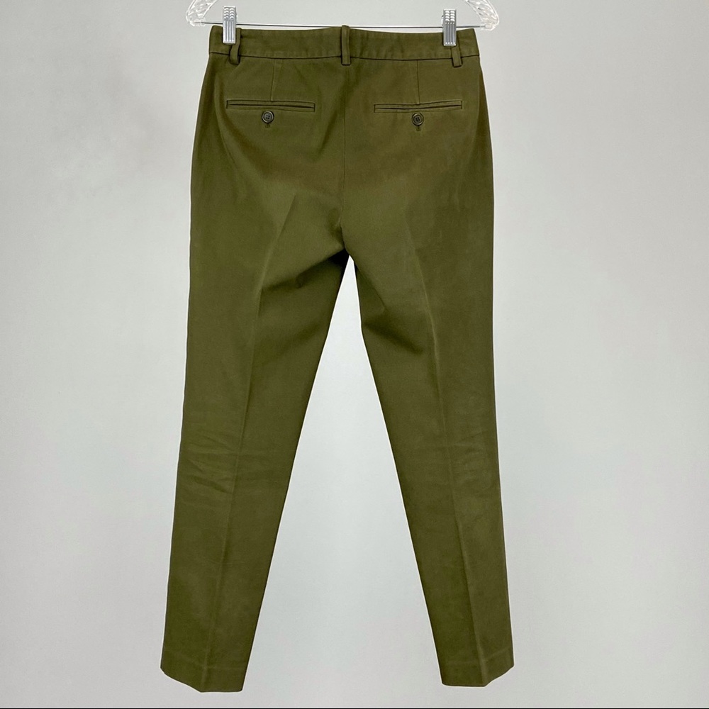 Theory Treeca Cl Mod Twill Cropped Pants Green 2 - image 3